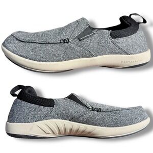 Gecko Man Mens Sz 9 Gray Canvas Slip On Shoes WG 2004 Orthopedic Arch Support